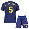 Maillot de Supporter Atlético Madrid R. De Paul 5 Extérieur 2025-26 Pour Enfant